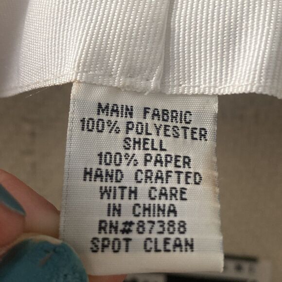 Ben Marc Hat Black & White Derby Dress Church Structured Hat w Satin 3D Flower - Picture 9 of 9